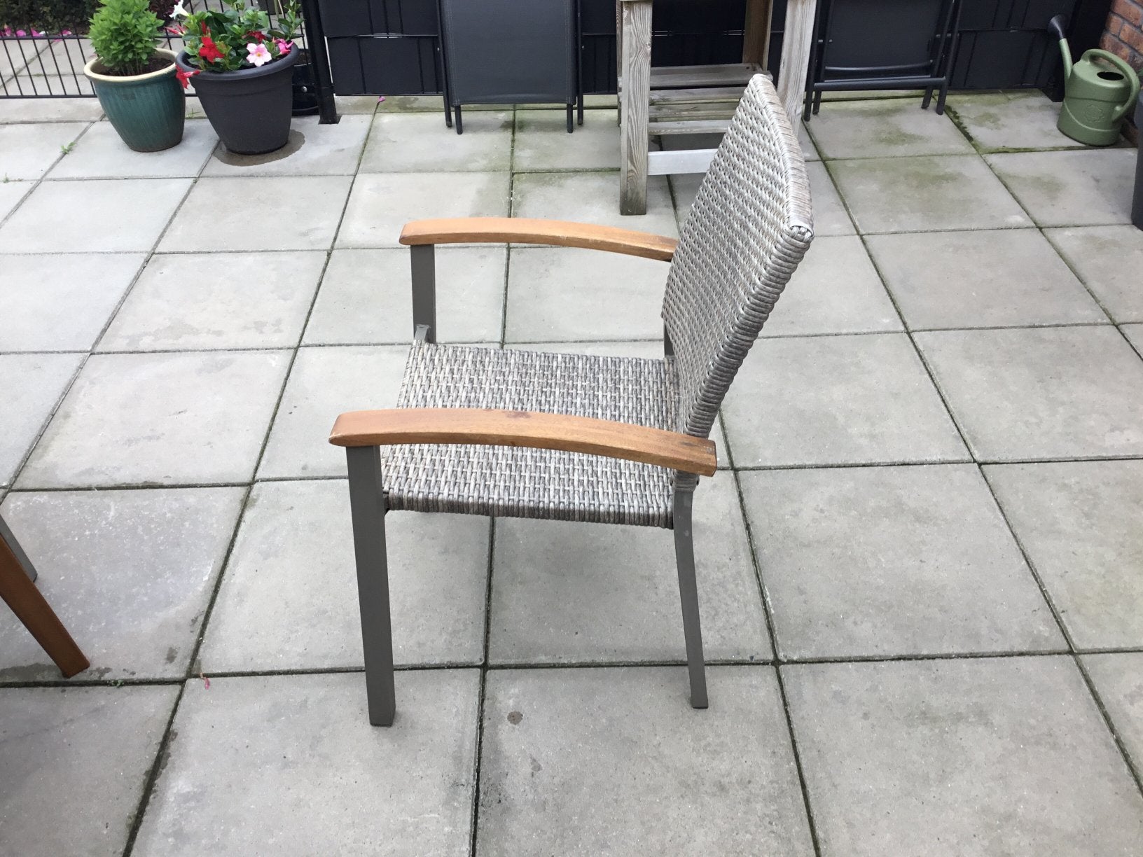 Tuinstoelen, Ophalen, Gebruikt, Aluminium, Stapelbaar