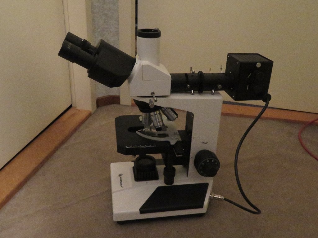 microscoop Bresser oplicht en doorlichtmicroscoop, Audio, Tv en Foto, Optische apparatuur | Microscopen, Ophalen of Verzenden
