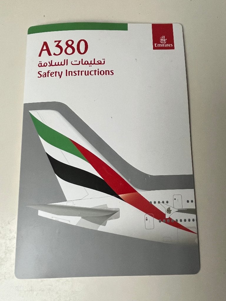 Safetycard Emirates A380, Ophalen of Verzenden, Overige typen