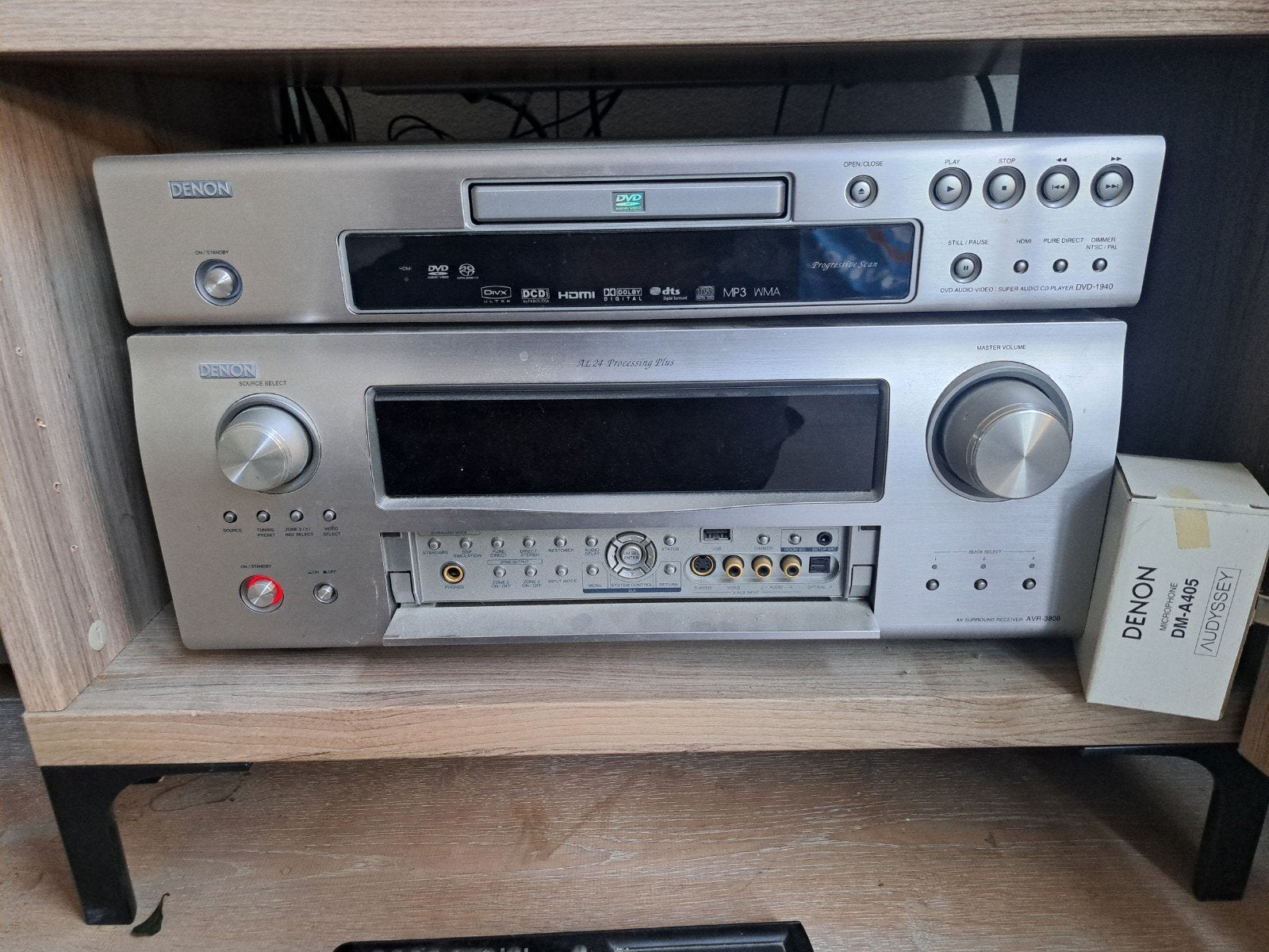 Denon AVR-3806 en DVD-1940, Audio, Tv en Foto, Versterkers en Receivers, Ophalen, Denon, Zo goed als nieuw, 120 watt of meer