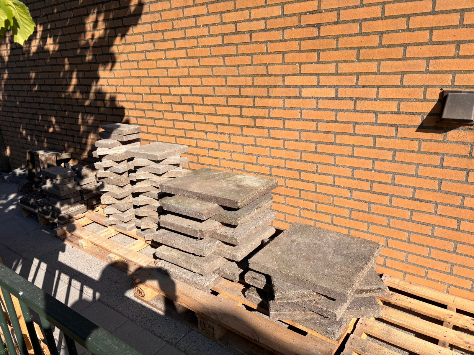 Tuintegels gratis, Ophalen, Gebruikt, 10 m² of meer, Beton