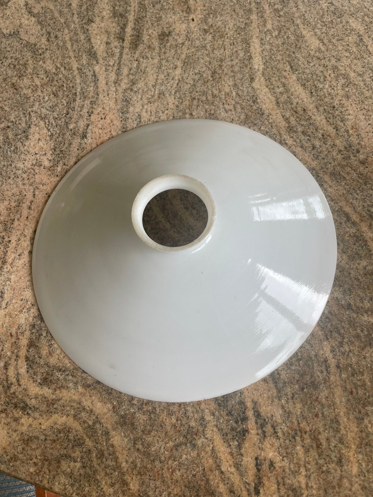 Lampenkapje  wit, Gebruikt, Wit, Ophalen of Verzenden, Minder dan 25 cm