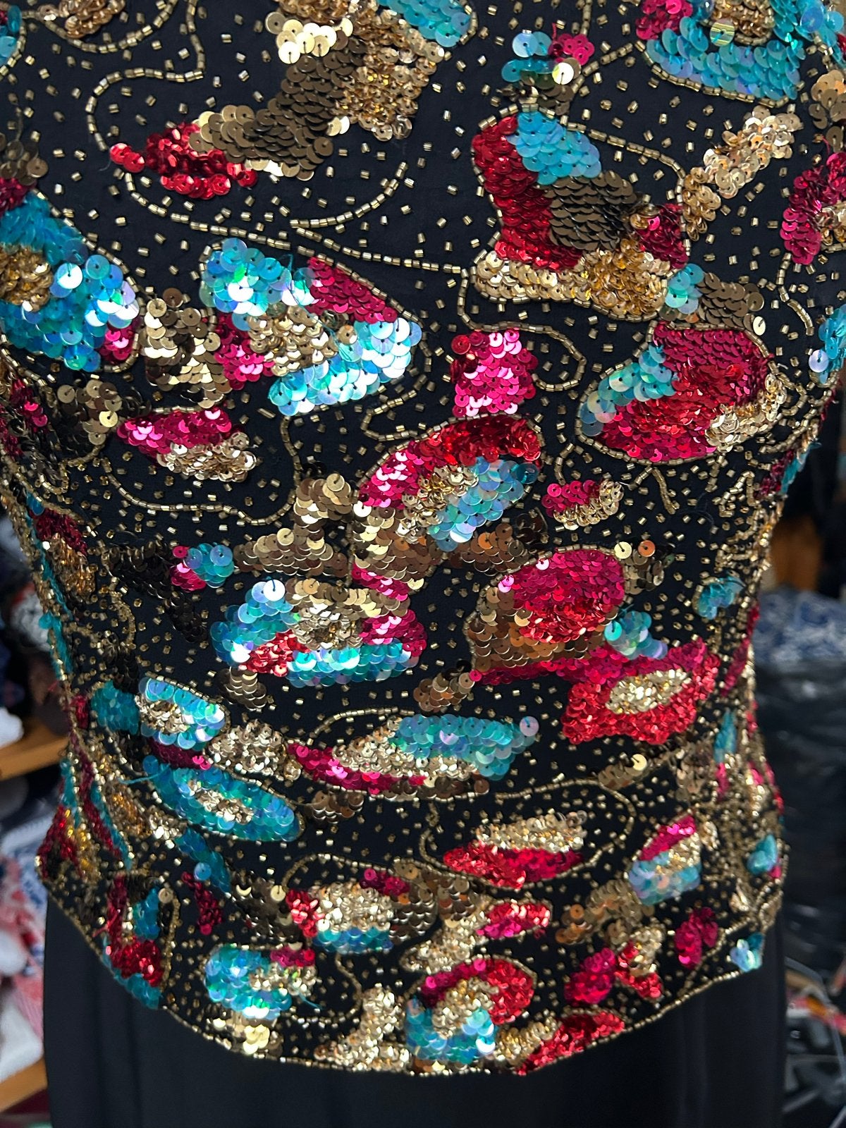 Feestelijke Pailletten Retrolook Jurk - Niiiente, Maat 38/40 (M), Meerkleurig, Ophalen of Verzenden, Gedragen