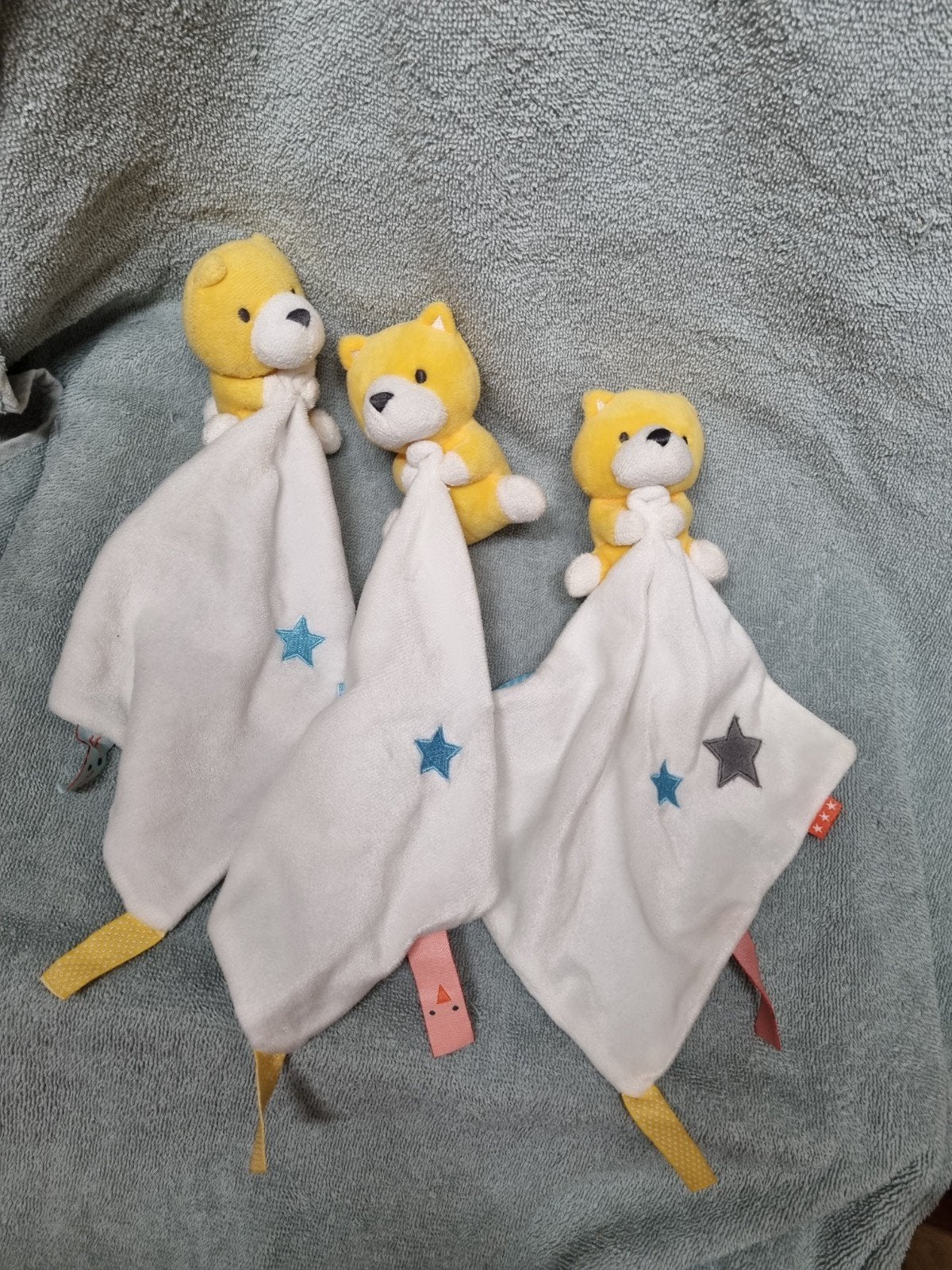 Hema gele knuffel doekjes beren nr 8, Ophalen of Verzenden, Zo goed als nieuw, Overige typen