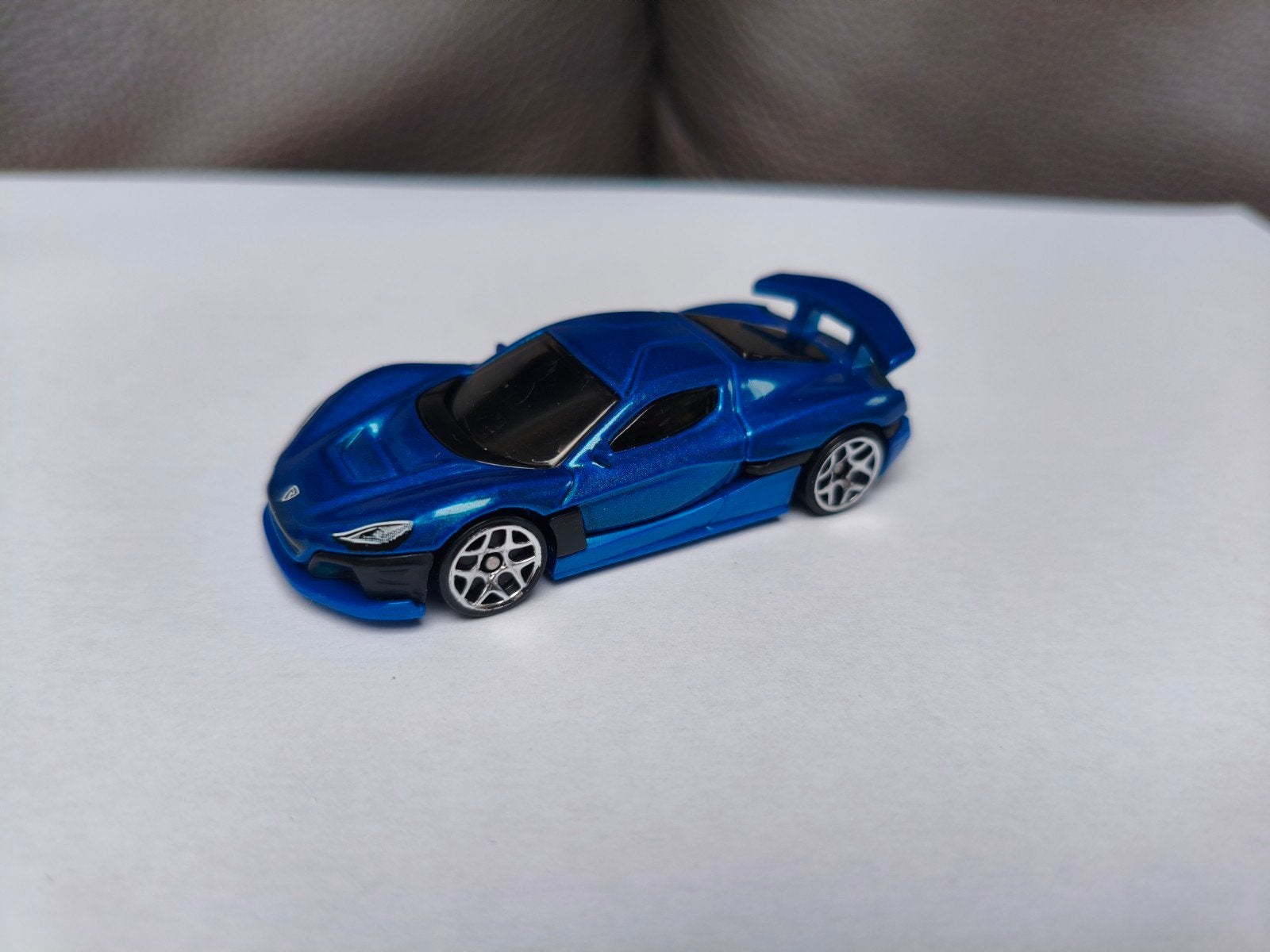 Hot Wheels Rimac Nevera - Blauw Diecast Model, Ophalen of Verzenden, Zo goed als nieuw, Auto