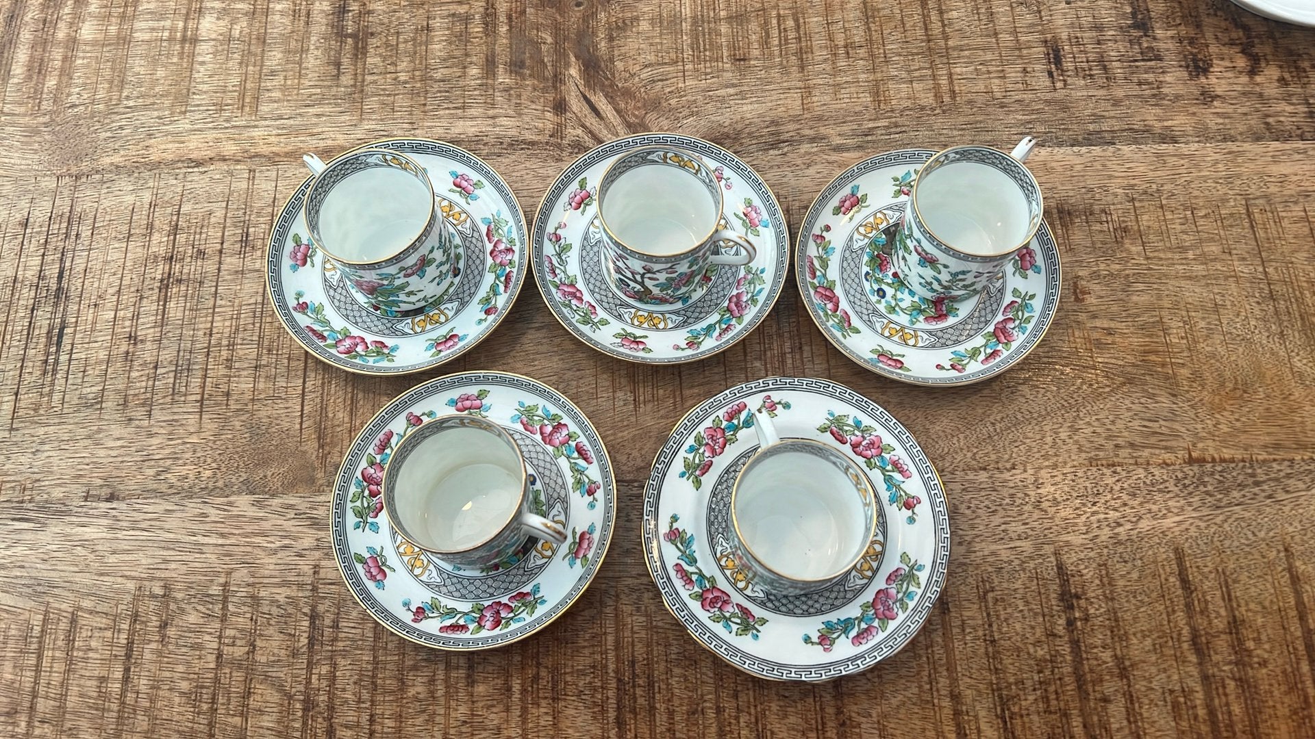 Exclusieve Antieke Aynsley England Kopjes & Schoteltjes, Ophalen