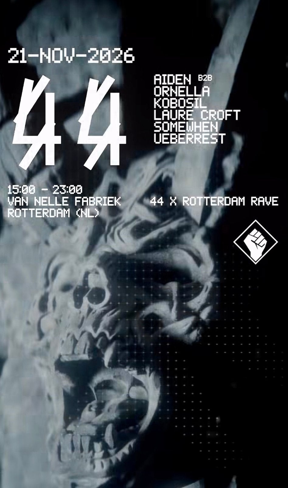 44 x rotterdam rave 22 november van nelle fabriek