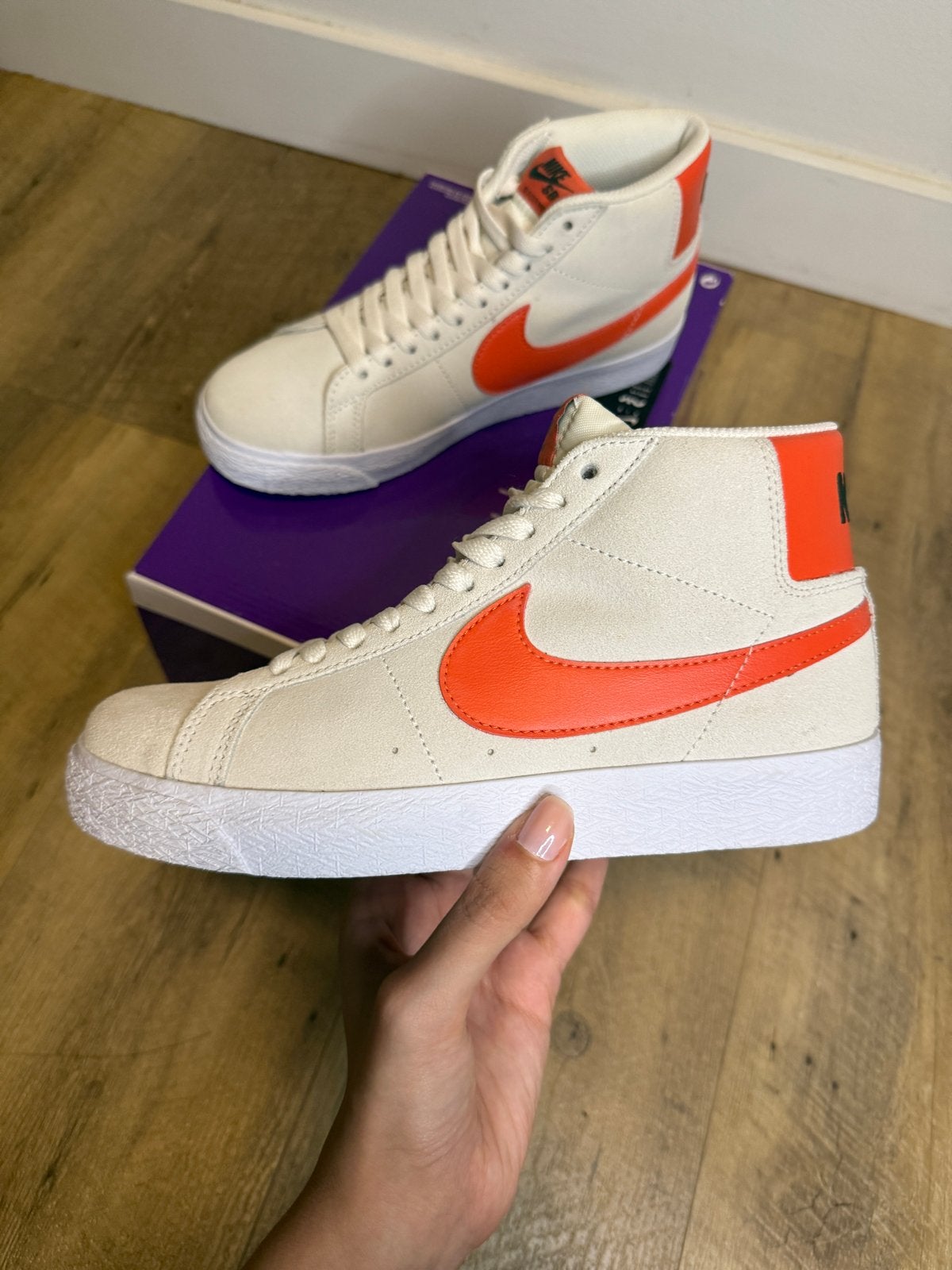 Nieuwe Authentieke Nike SB Zoom Blazer Mid Maat 38.5, Ophalen of Verzenden, Nieuw, Beige, Sneakers of Gympen
