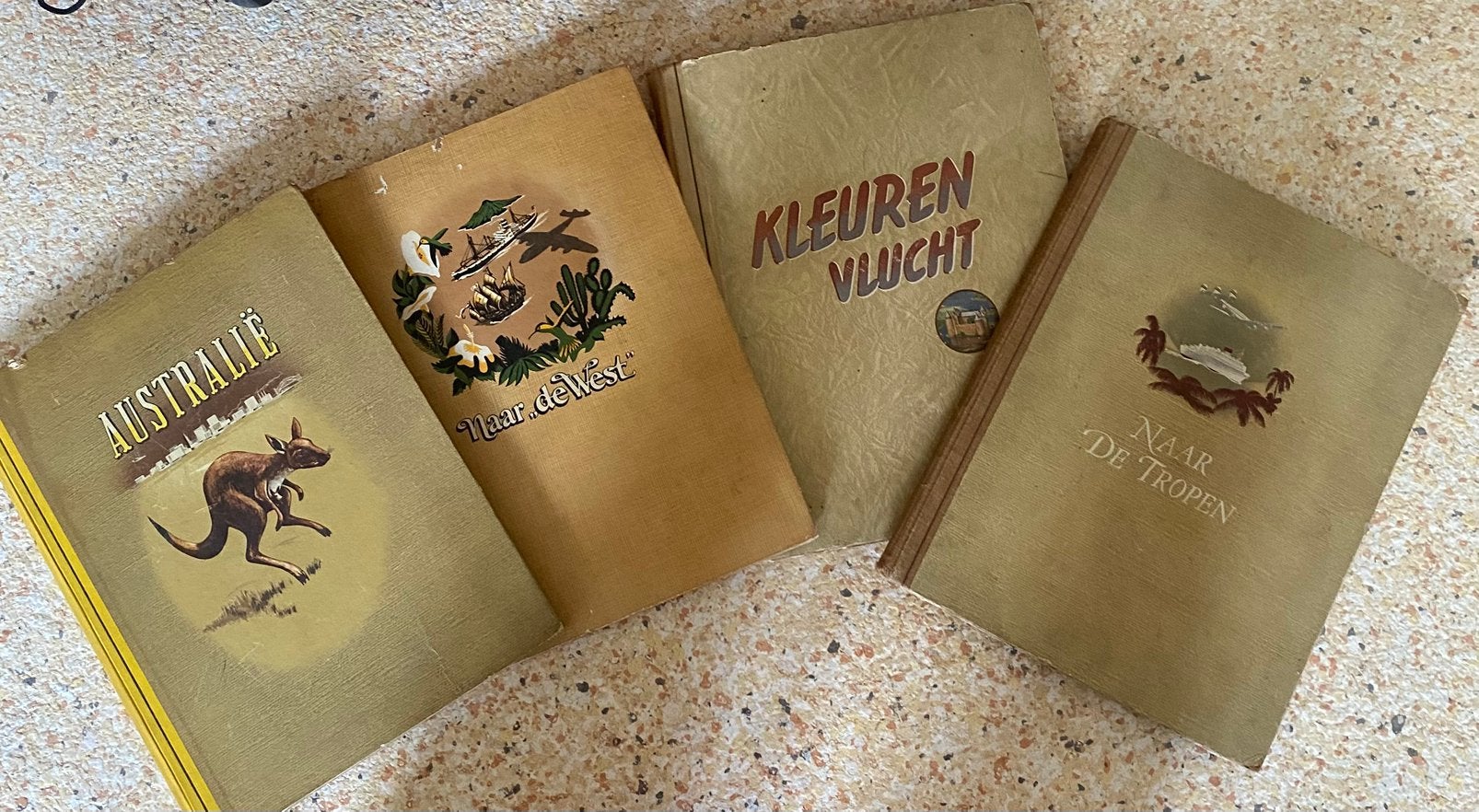 Oude plaatjes verzamelboeke met plaatjes van DE, Antiek en Kunst, Ophalen of Verzenden