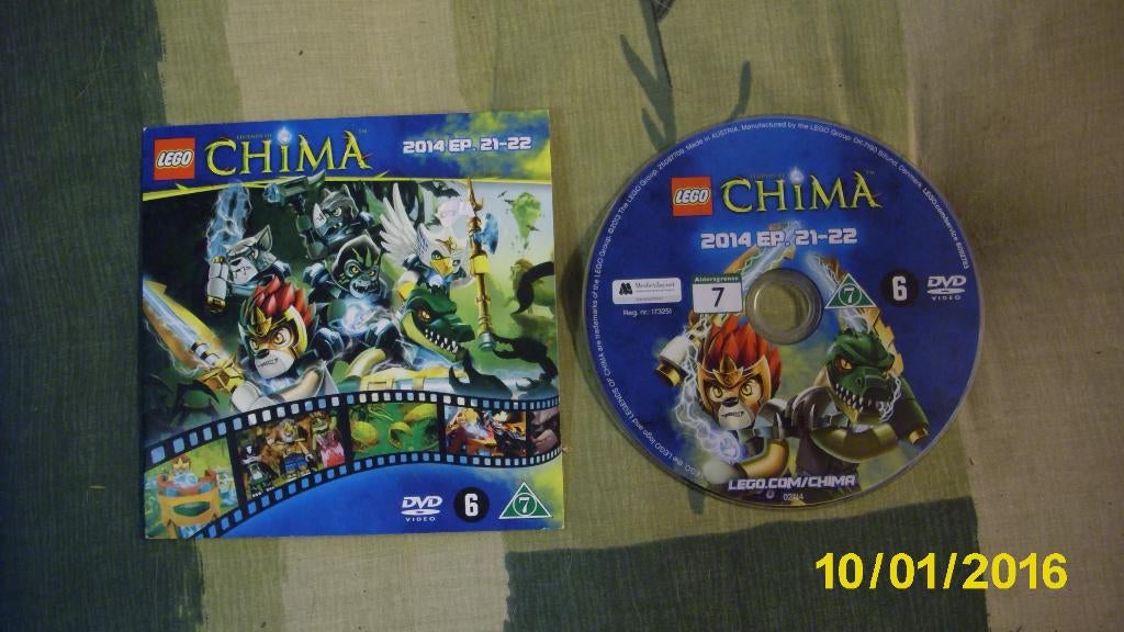 Lego Chima episode 21 en 22, Cd's en Dvd's, Alle leeftijden, Verzenden, Zo goed als nieuw