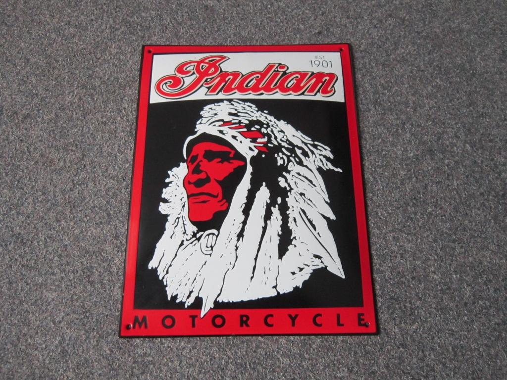 INDIAN EMAILLE RECLAMEBORD, Verzamelen, Ophalen, Gebruikt, Reclamebord
