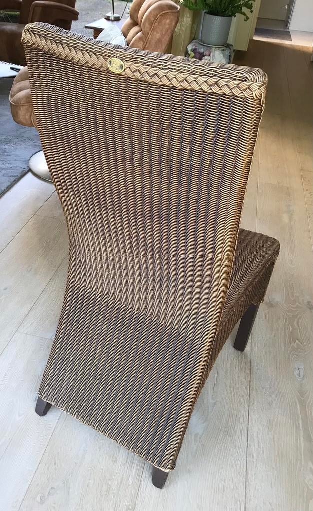 Te koop 4 loom stoelen, Bruin, Riet of Rotan, Ophalen of Verzenden, Vier