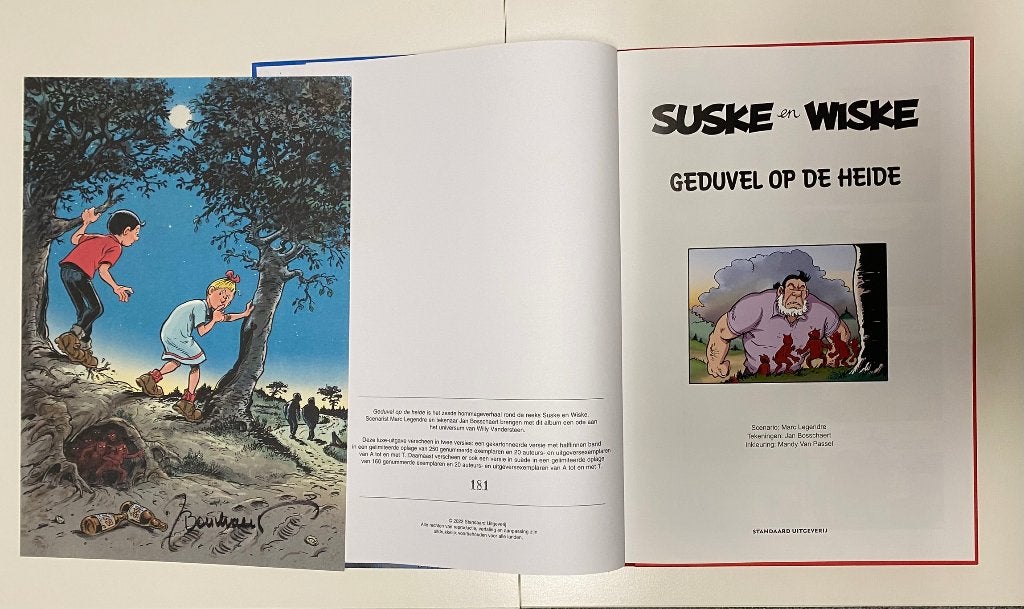 Suske en Wiske - Geduvel op de Heide- nr. 181/250+ Ex-Libris, Willy Vandersteen, Eén stripboek, Nieuw, Ophalen of Verzenden