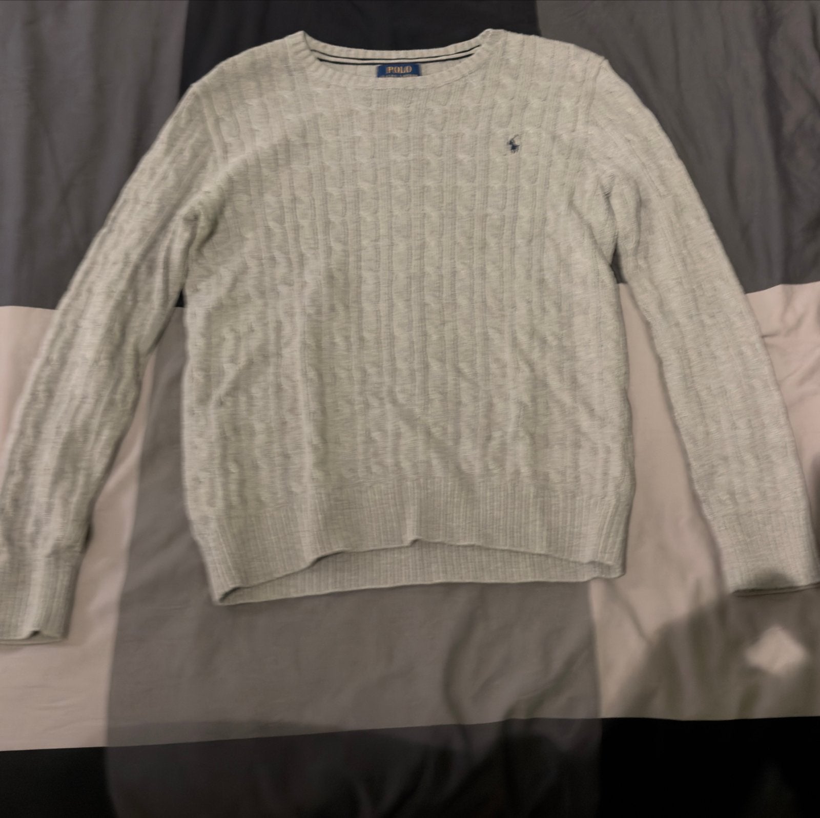Ralph Lauren trui - Zo goed als nieuw - Maat 18-20 jaar, Ophalen of Verzenden, Zo goed als nieuw, Overige maten, Grijs