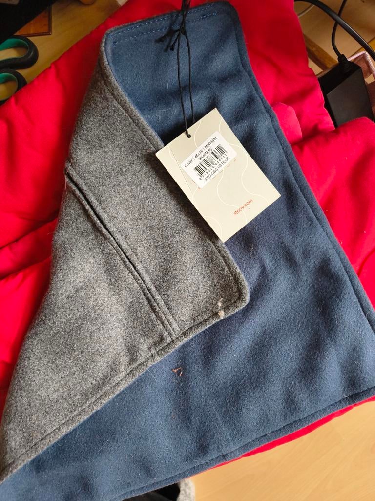 Kussenhoesje Stoov original, Ophalen of Verzenden, Nieuw, Blauw, Vierkant