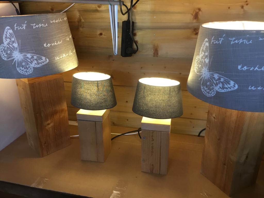 Schemerlampen / Tafellampen.stijgerhout., Ophalen, Zo goed als nieuw