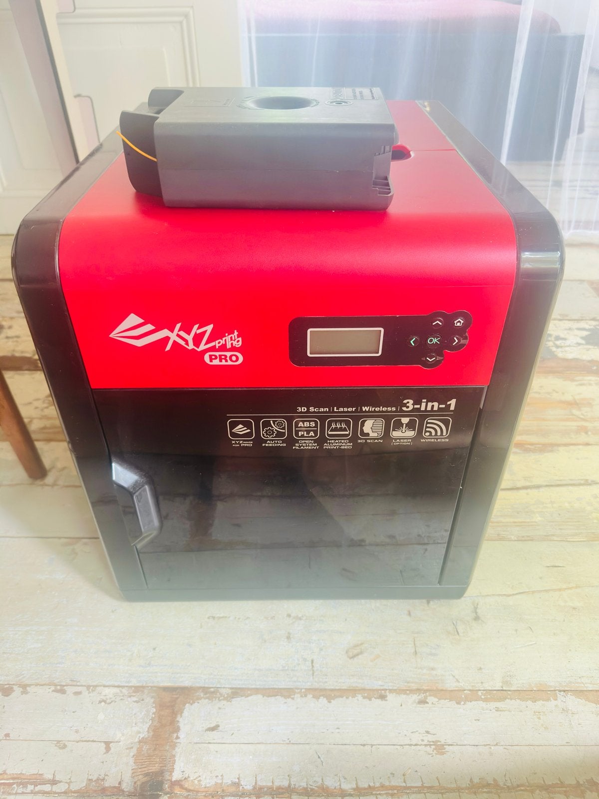 XYZprinting da Vinci 1.0 Pro 3-in-1 3D-printer, Computers en Software, 3D Printers, Ophalen, Gebruikt, Ingebouwde Wi-Fi, Filament