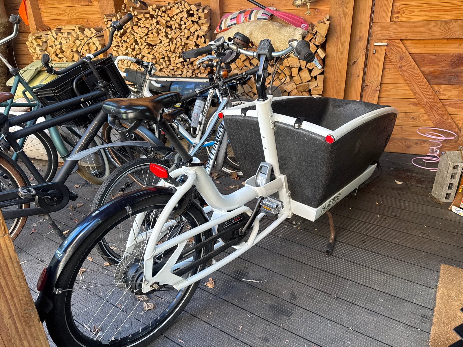 Urban Arrow Family Bakfiets - Elektrisch met Huif en hoes, Gebruikt, Elektrisch, 2 kinderen, Schijfrem