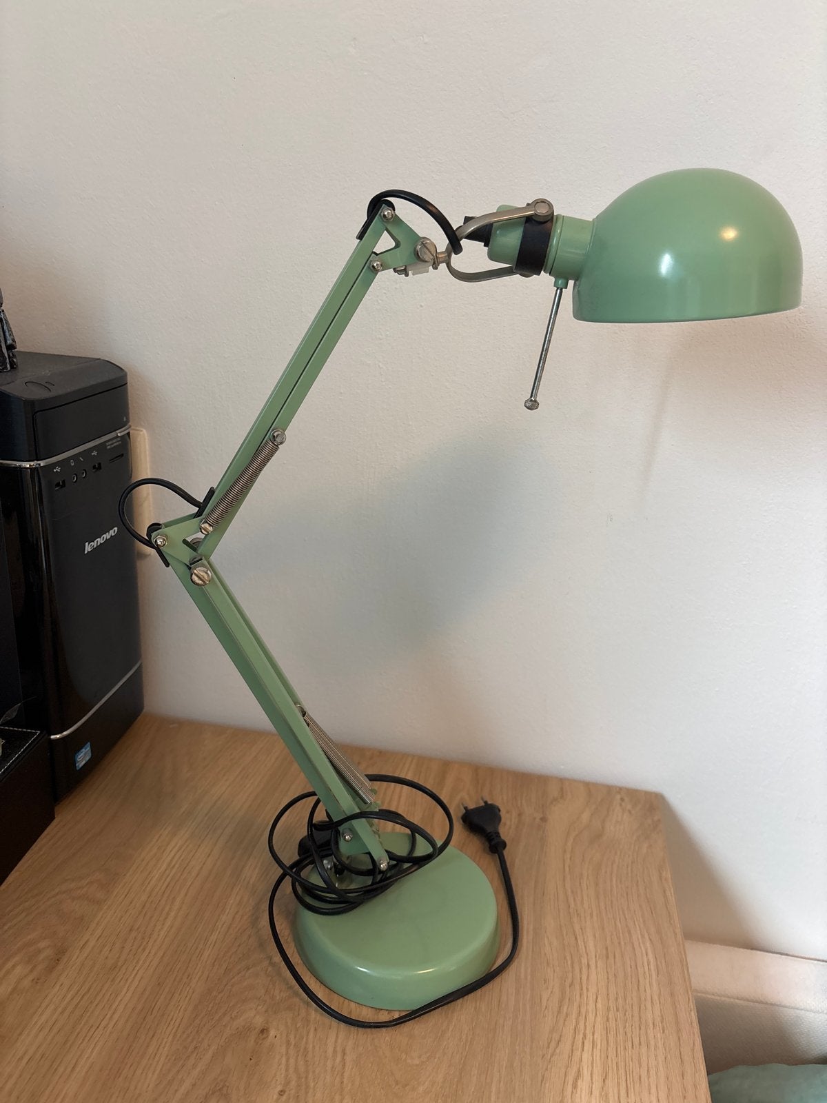 Vintage Groene Bureaulamp - Verstelbaar Design, Huis en Inrichting, Ophalen, Bureaulamp, Verstelbaar, E27 (groot)