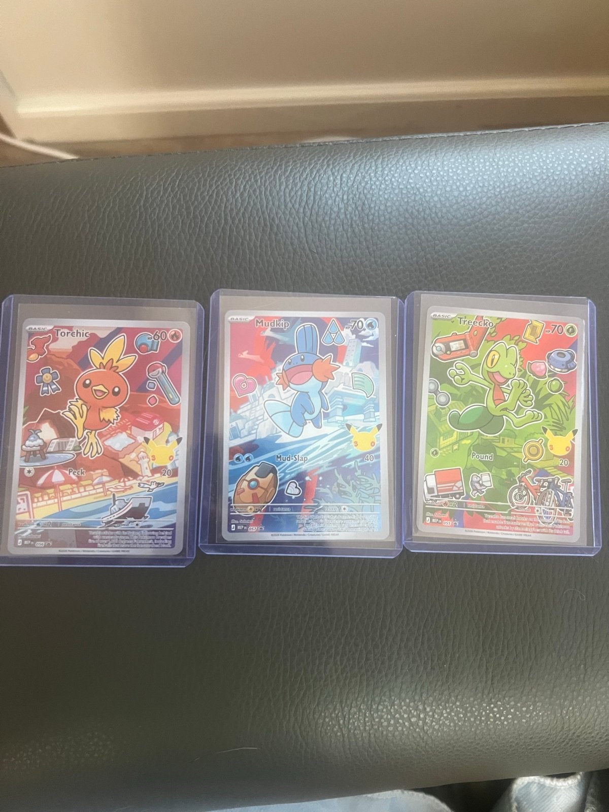 Pokémon gen 3 trio torchic, mudkip en treecko, Ophalen of Verzenden, Zo goed als nieuw, Meerdere kaarten