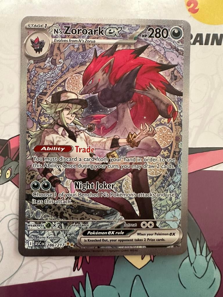 Pokemon Zoroak EX, Ophalen of Verzenden, Zo goed als nieuw
