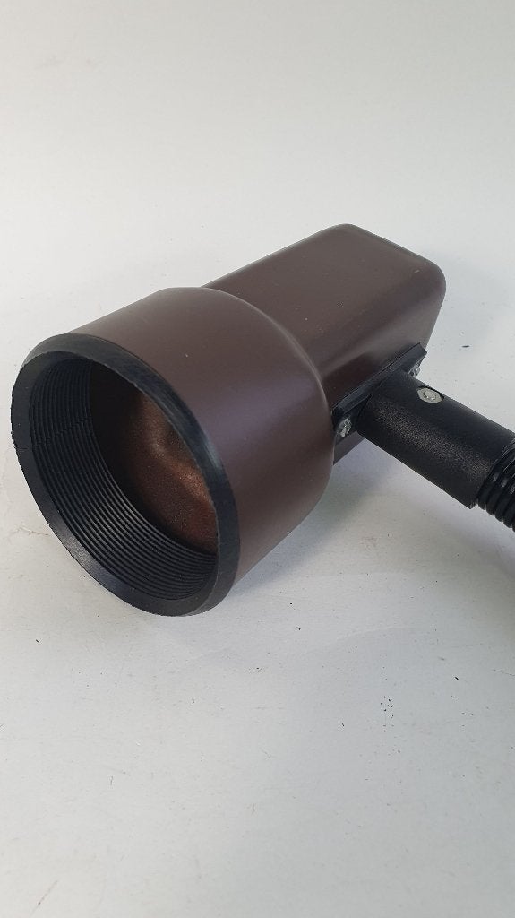 Vintage knijpspot, buigbaar, bruin metaal. 8A11, Huis en Inrichting, Tweedehands verkoop, Tweedehands verkoop, Gebruikt, Ophalen of Verzenden