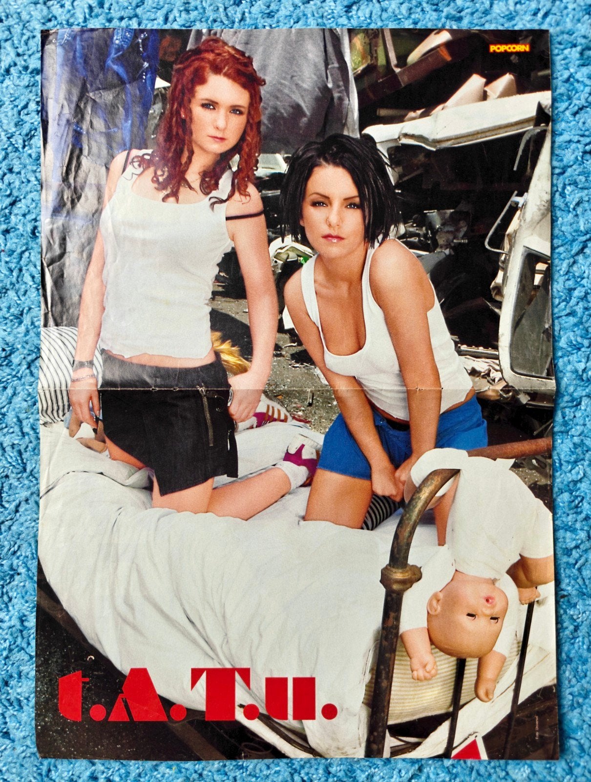 t.A.T.u poster popcorn vintage, Rechthoekig Staand, Ophalen of Verzenden, Zo goed als nieuw, A1 t/m A3