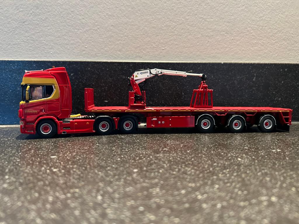 WSI scania 1:50, Hobby en Vrije tijd, Modelauto's | 1:50, Ophalen, Zo goed als nieuw, Bus of Vrachtwagen, Wsi