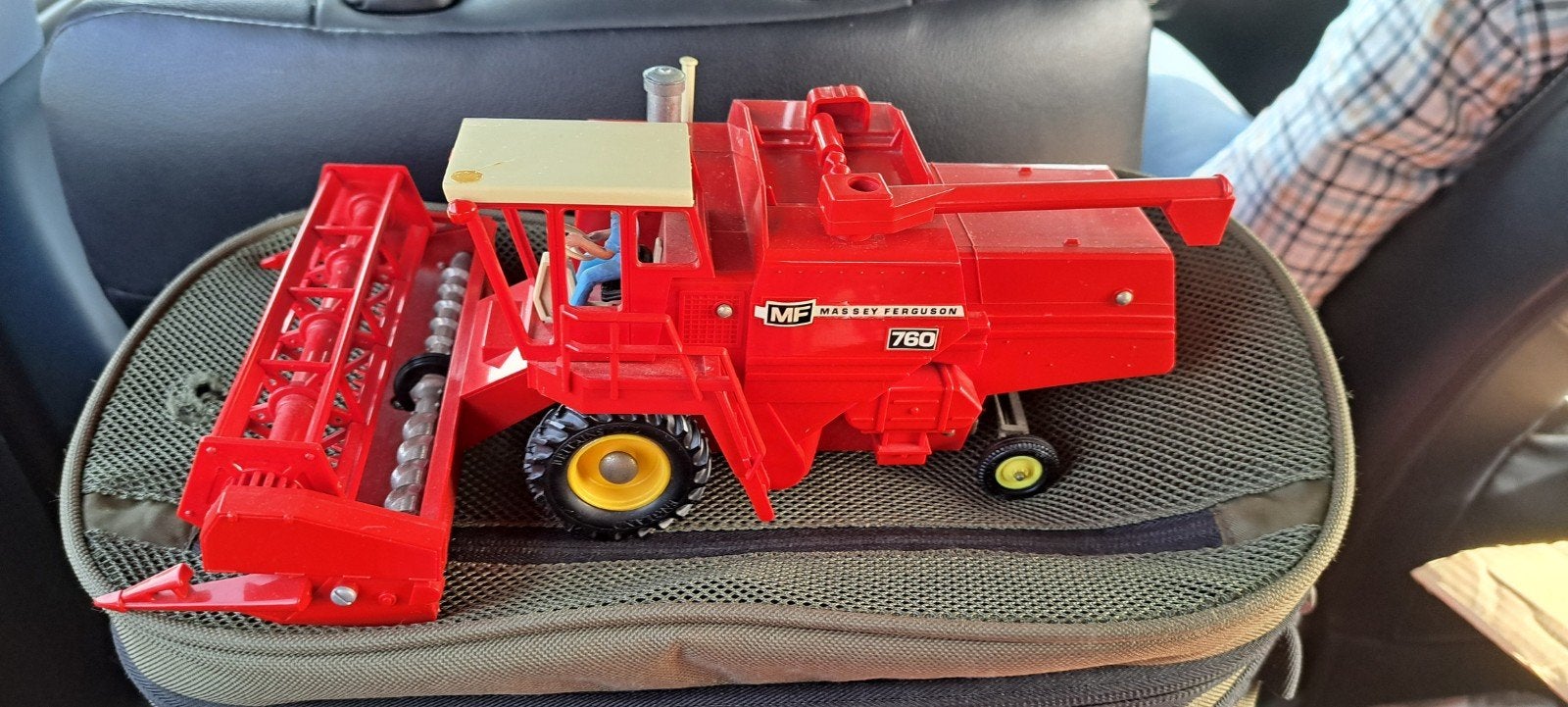 Vintage Massey Ferguson MF 760 Maaidorser Speelgoed, Ophalen of Verzenden, Gebruikt
