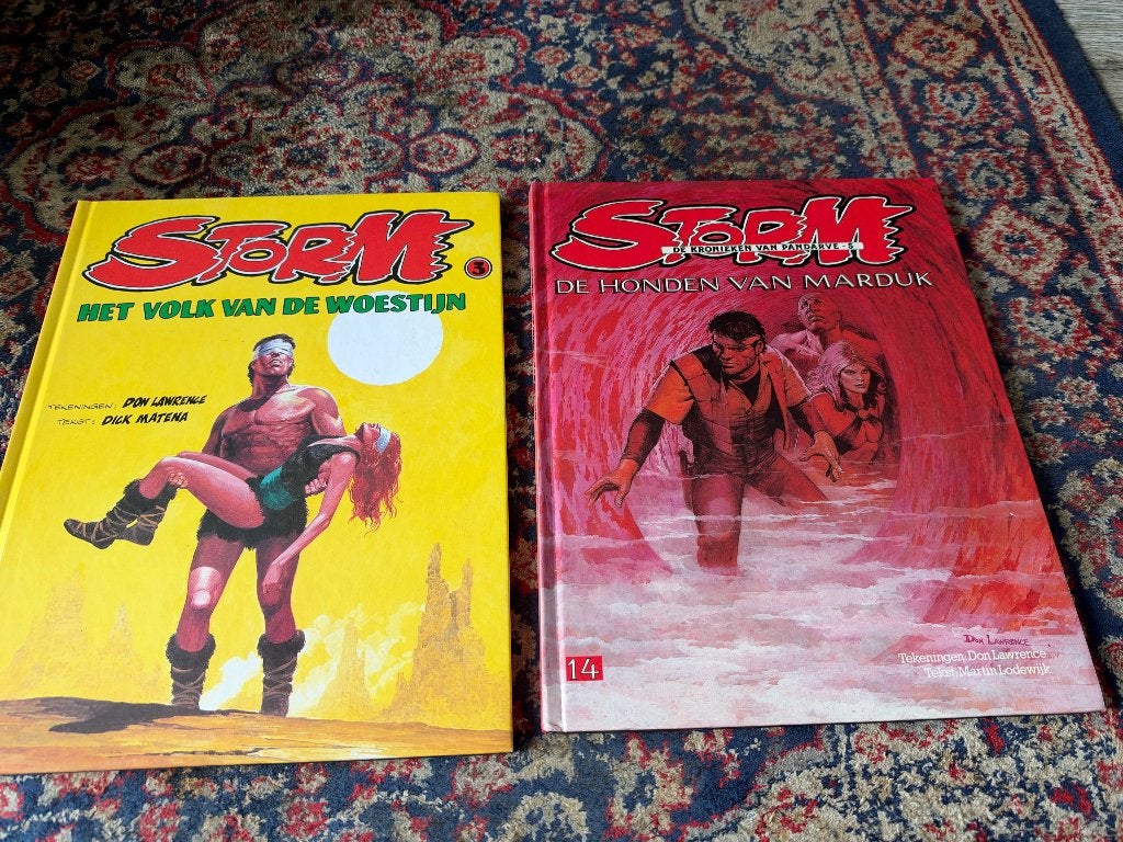 Storm. Don Lawrence. 2 Albums. Hardcovers., Ophalen of Verzenden, Zo goed als nieuw, Don Lawrence, Meerdere stripboeken