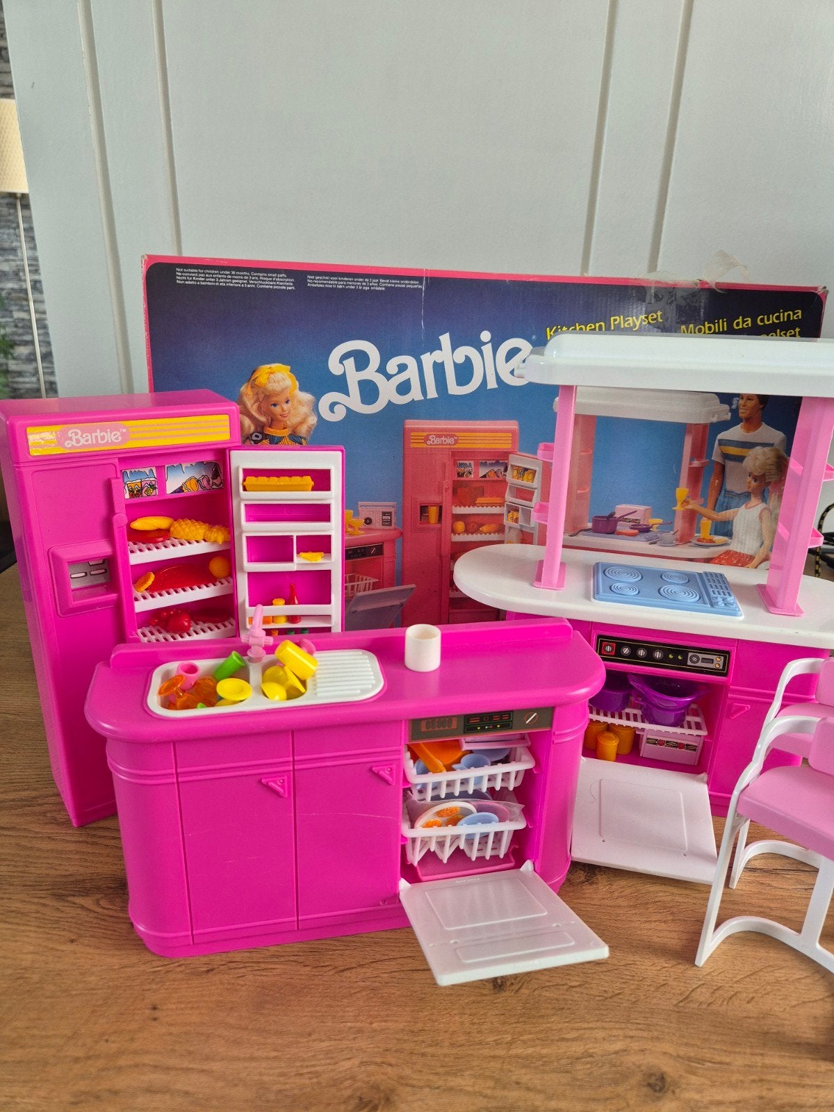 Vintage Barbie Keukenspeelset met Accessoires