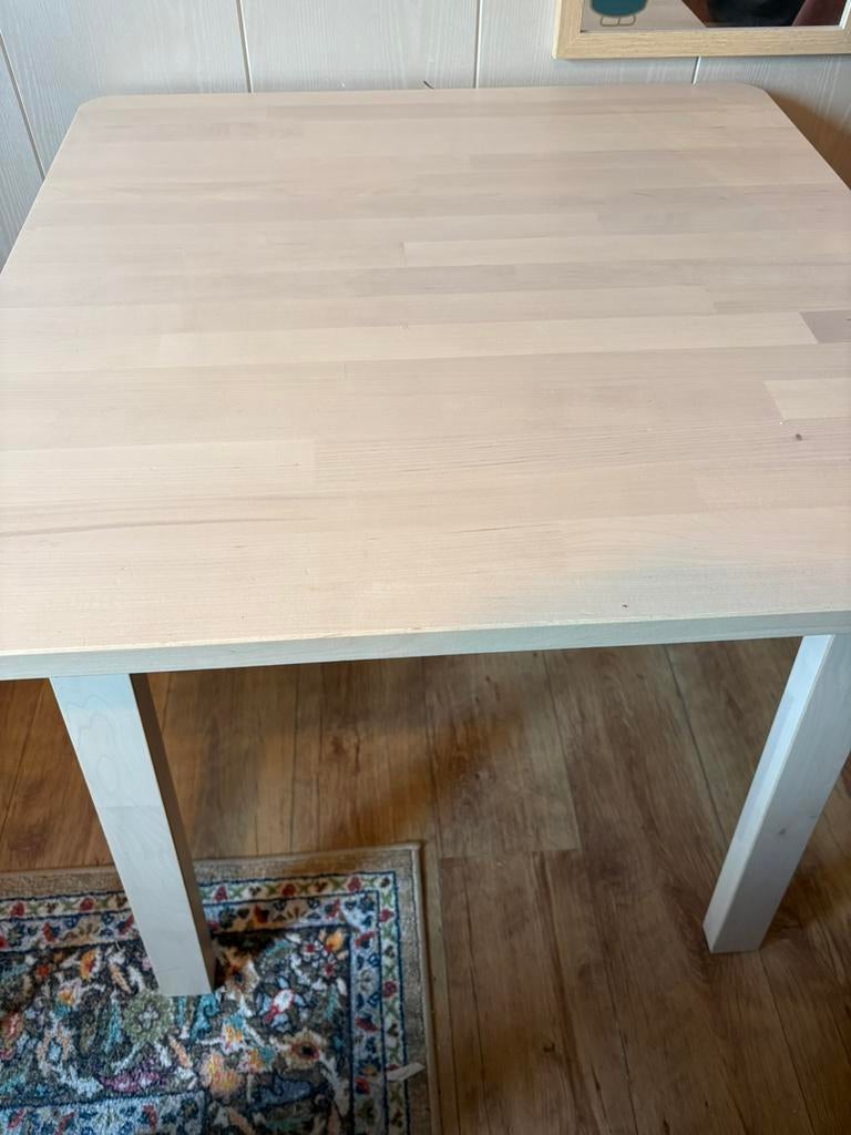 IKEA NORRÅKER eettafel berkenhout, Huis en Inrichting, Tafels | Eettafels, Zo goed als nieuw, 50 tot 100 cm, 50 tot 100 cm, Vierkant
