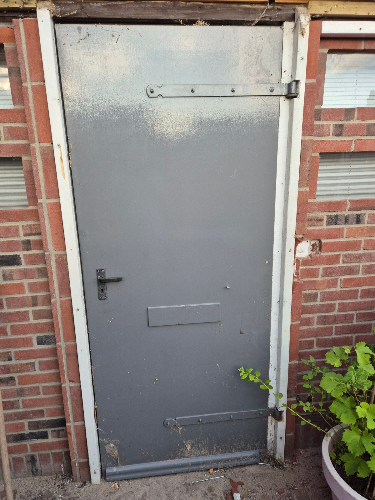Houten schuurdeur - Gebruikt, Gebruikt, 80 tot 100 cm, Ophalen of Verzenden, Buitendeur