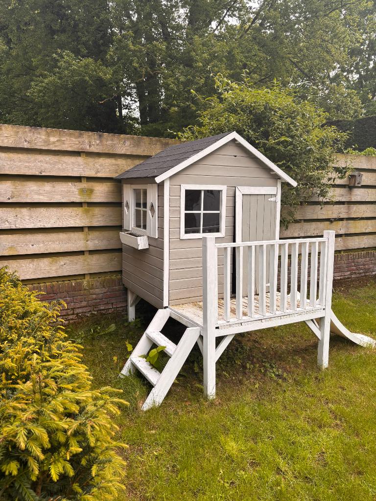 Speelhuisje mooi opgeknapt!, Ophalen, Gebruikt, Hout