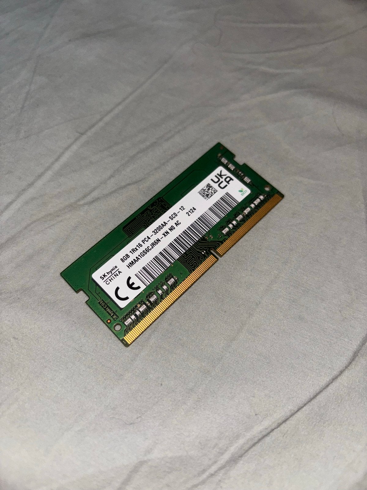 SK Hynix 8GB DDR4 RAM PC4-3200AA Laptop Geheugen, Computers en Software, RAM geheugen, DDR4, 8 GB, Ophalen of Verzenden, Zo goed als nieuw