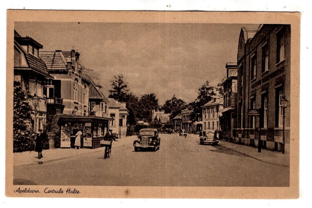 Apeldoorn Centrale Halte Autobus station, Verzamelen, Verzenden, 1940 tot 1960, Ongelopen, Gelderland