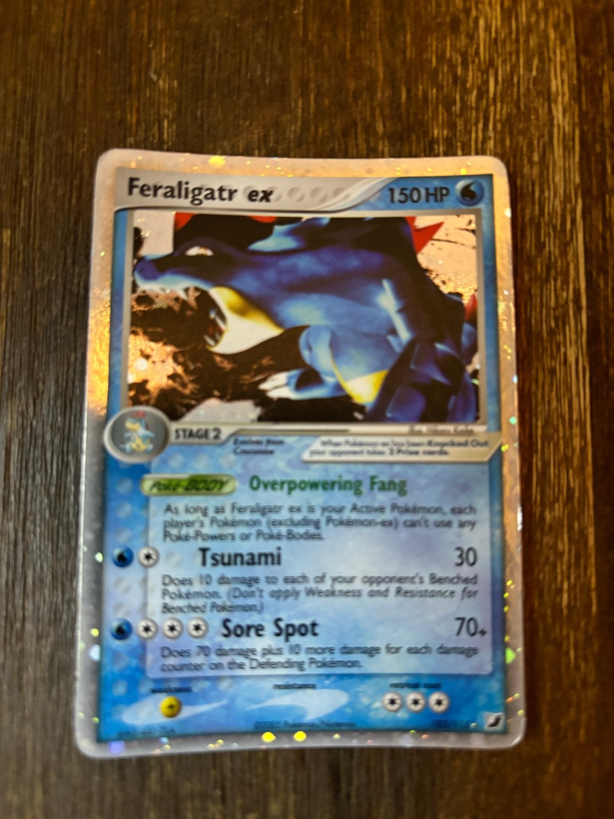 Feraligatr ex Pokémon kaart - 150 HP-103/115, Ophalen of Verzenden, Gebruikt, Losse kaart