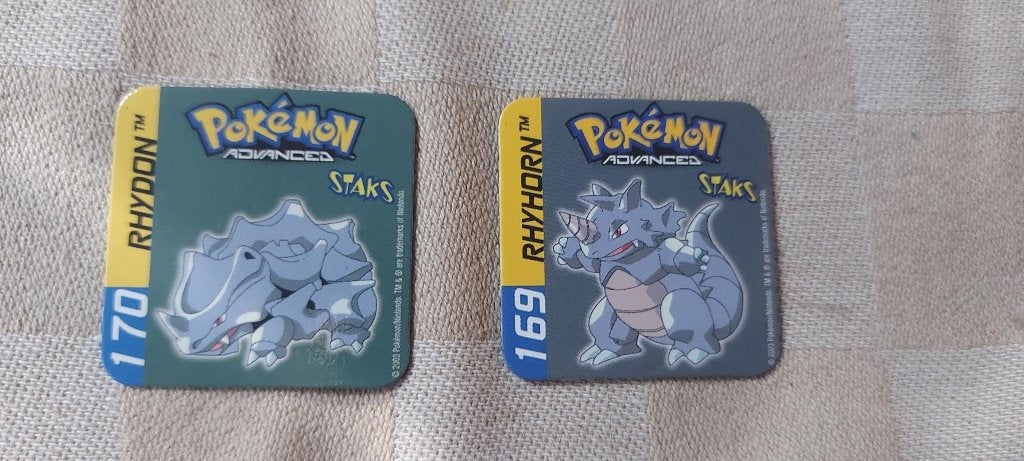 magneten speelgoed pokemon Rhydon Rhyhorn staks panini, Ophalen of Verzenden, Nieuw, Overige merken