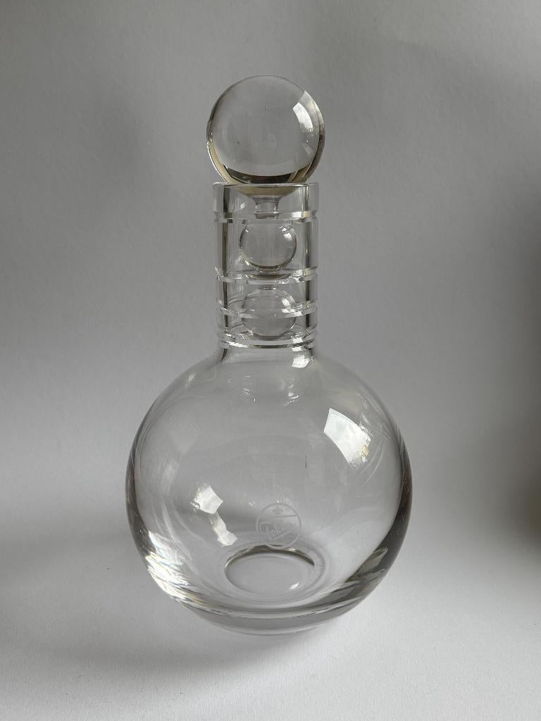 karaf A.D. Copier, opdruk Fokker, Antiek en Kunst, Antiek | Glas en Kristal, Ophalen of Verzenden