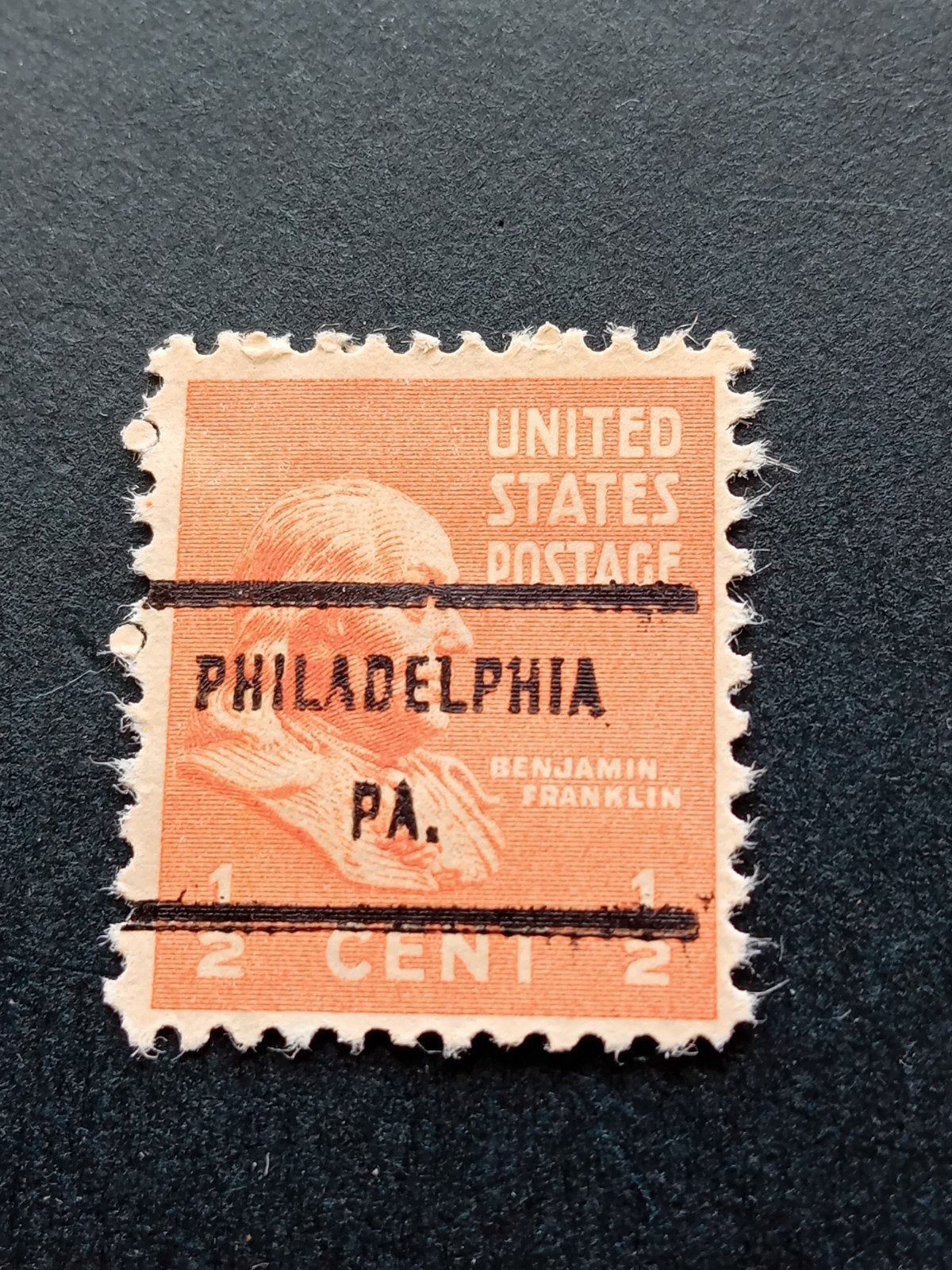 Gestempelde Amerikaanse postzegel Benjamin Franklin, Postzegels en Munten, Postzegels | Amerika, Ophalen of Verzenden, Noord-Amerika