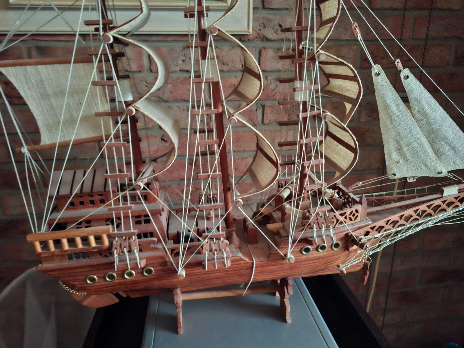 Gedetailleerd houten scheepsmodel - Zeilschip, Hobby en Vrije tijd, Modelbouw | Boten en Schepen, Ophalen of Verzenden