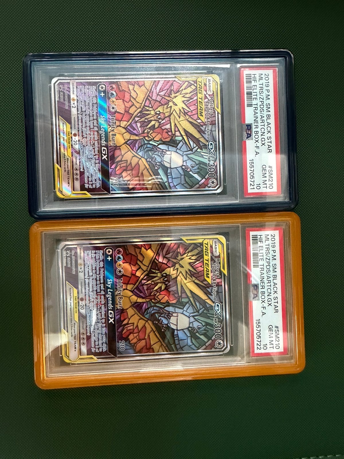 Sm210 Moltres & Zapdos & Articuno PSA 10 - Glass birds, Ophalen, Zo goed als nieuw