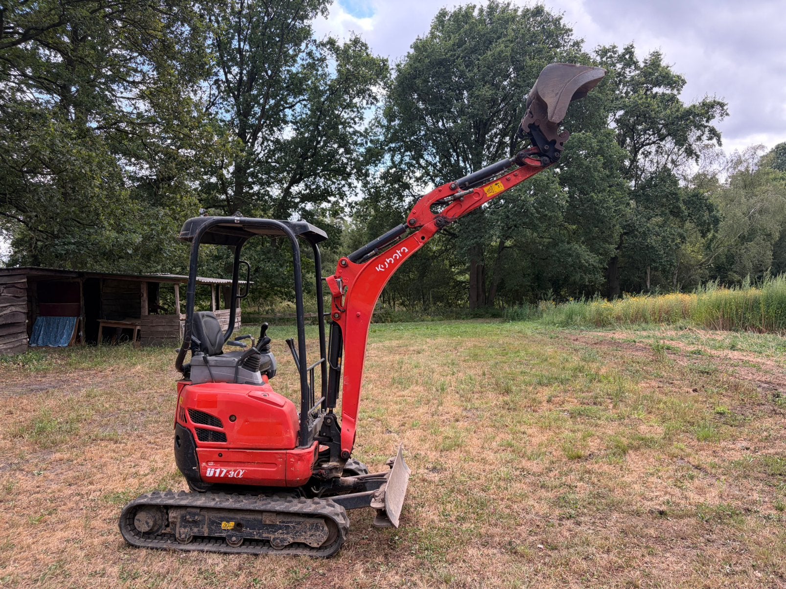 Kubota U17-3 minigraver 1300 uren, Doe-het-zelf en Verbouw, Ophalen of Verzenden