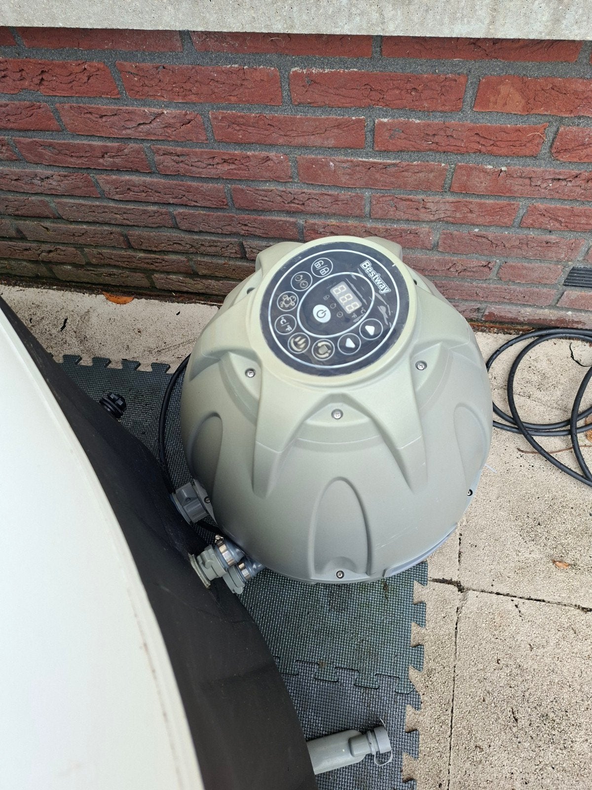 Lay-Z-Spa Miami pomp met klein lek, Tuin en Terras, Bubbelbaden en Hottubs, Ophalen of Verzenden, Gebruikt, Pomp, Opblaasbaar
