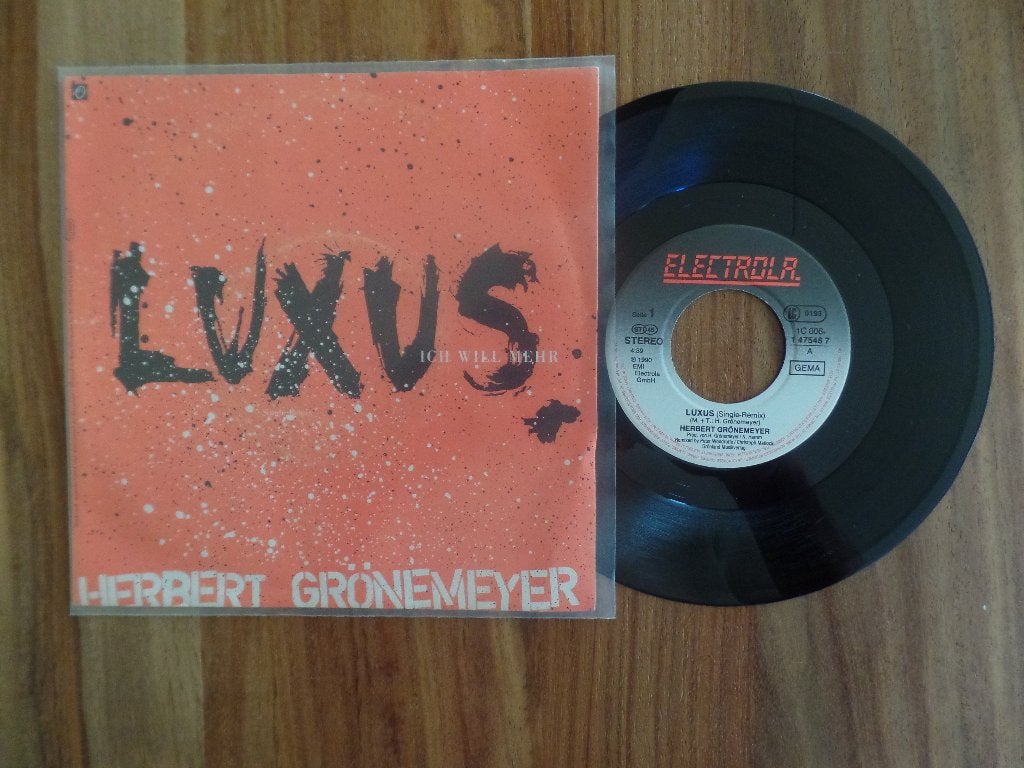 single  Herbert Grönemeyer - Luxus, Cd's en Dvd's, Vinyl Singles, Ophalen of Verzenden, Gebruikt, 7 inch, Pop