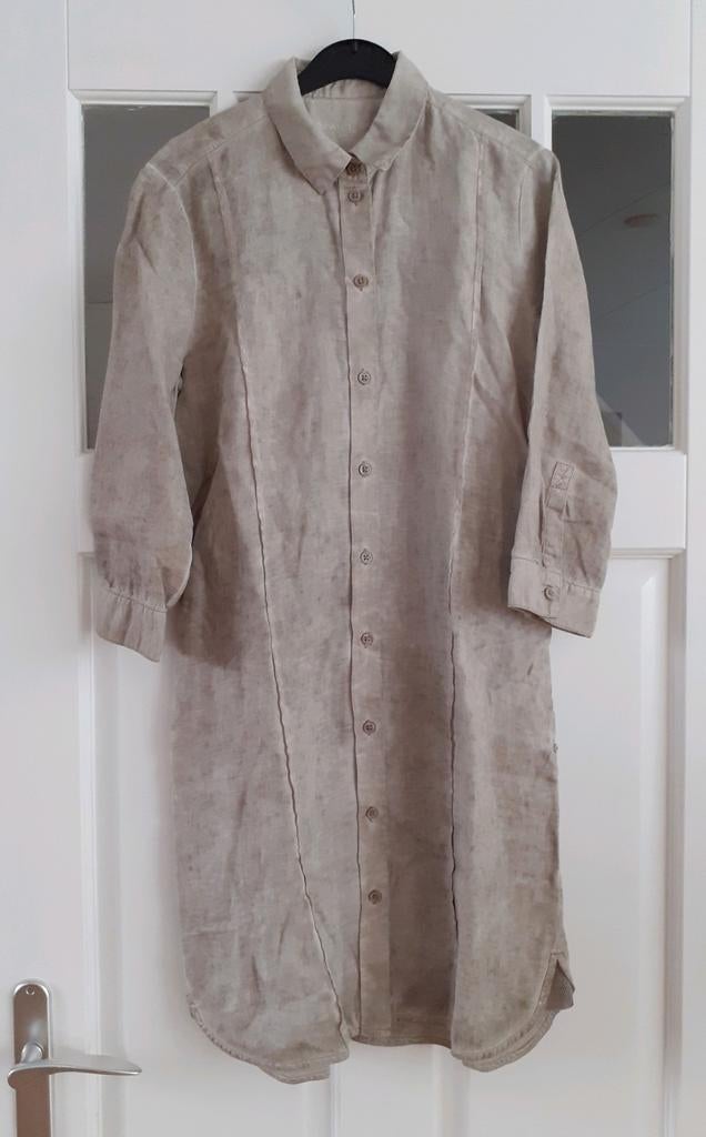 Sandwich linnenmix doorknoopjurk maat 36, Kleding | Dames, Jurken, Overige kleuren, Ophalen of Verzenden, Zo goed als nieuw, Maat 36 (S)