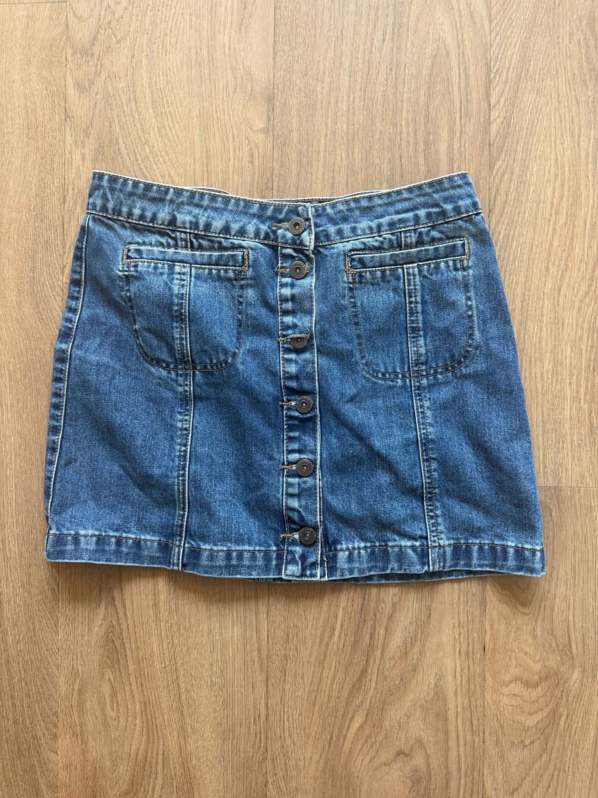 Spijkerrok van Barbados denim maat M, Maat 38/40 (M), Blauw, Barbados denim, Ophalen of Verzenden