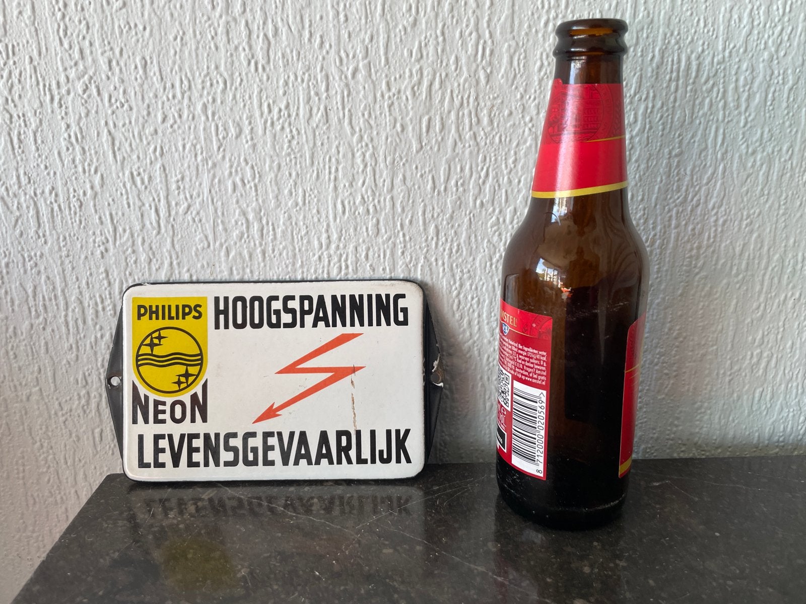 Philips Neon Hoogspanning Levensgevaarlijk Emaille B, Antiek en Kunst, Ophalen of Verzenden