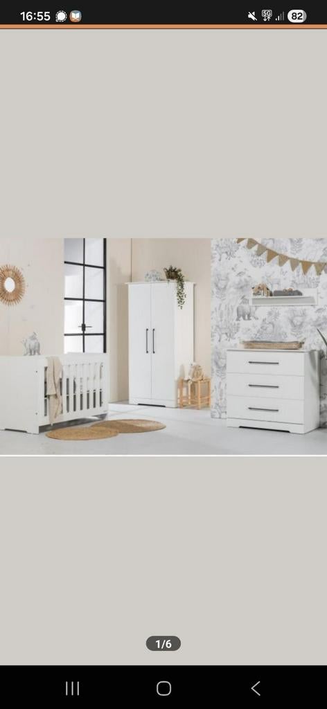 Complete babykamer Interbaby, Kinderen en Baby's, Kinderkamer | Complete kinderkamers, Zo goed als nieuw, Jongetje of Meisje, Ophalen