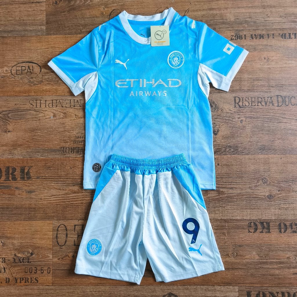Manchester City Thuis Tenue Shirt + Broekje 26/27, Maat XS of kleiner, Ophalen of Verzenden, Nieuw, Bal